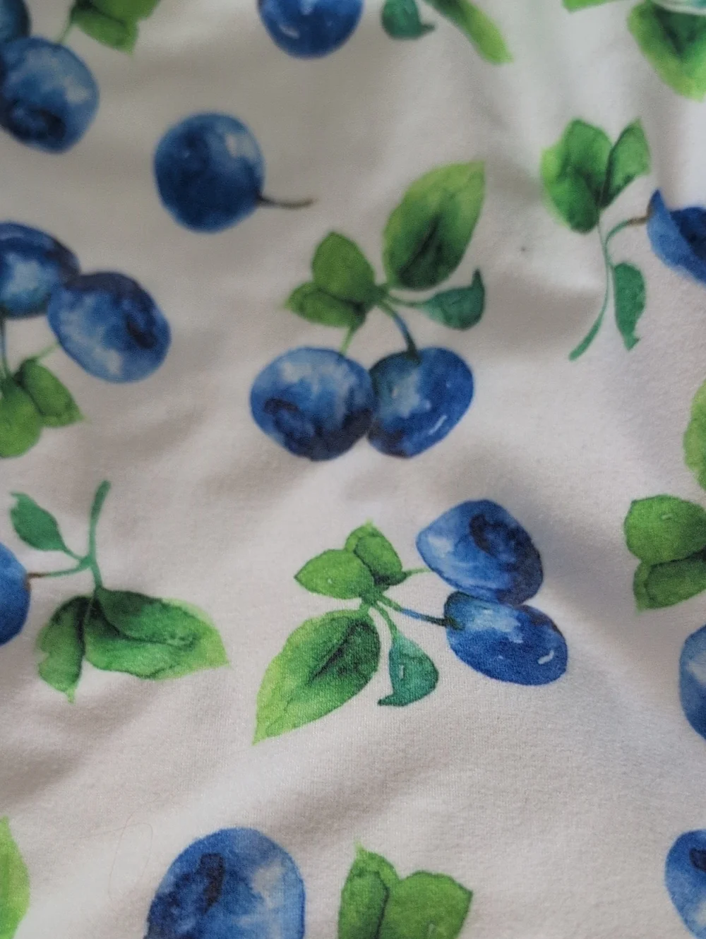 LITTLE BOE Charming Blueberry/Flowers Print Ruffle Baby Blanket 60*60